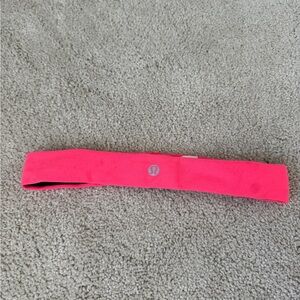 Lululemon Fly Away Tamer Headband Bright Pink